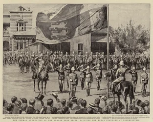 The Formal Annexation of the Orange Free State, saluting the Royal Standard at Bloemfontein